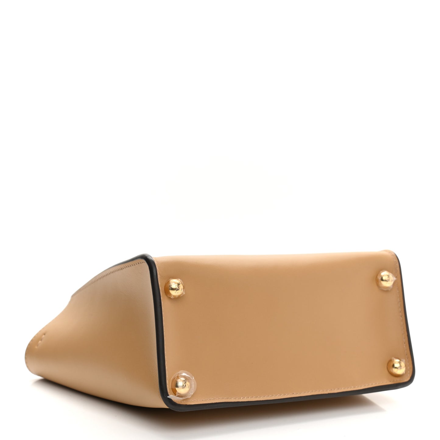 Vitello King Small Fendi Way Tote Miele Scuro