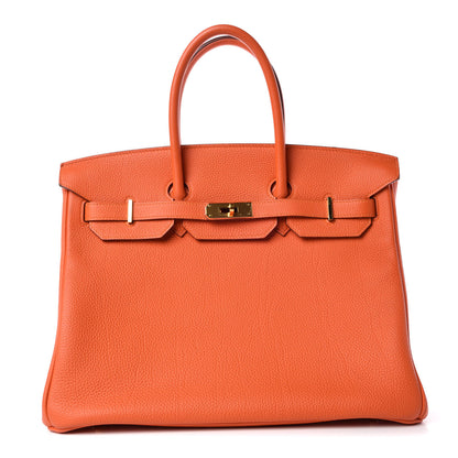 Hermes Togo Birkin 35 Feu 1 of 34