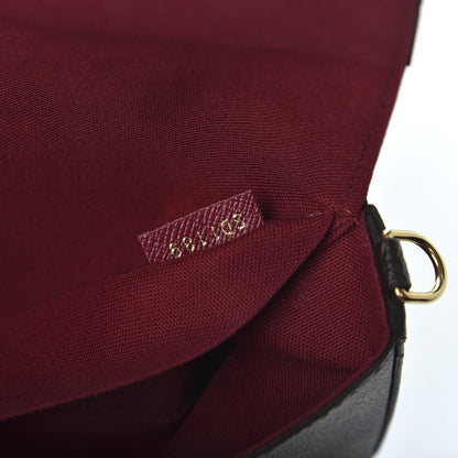 Louis Vuitton Monogram Pochette Felicie Chain Wallet Fuchsia 9 of 12