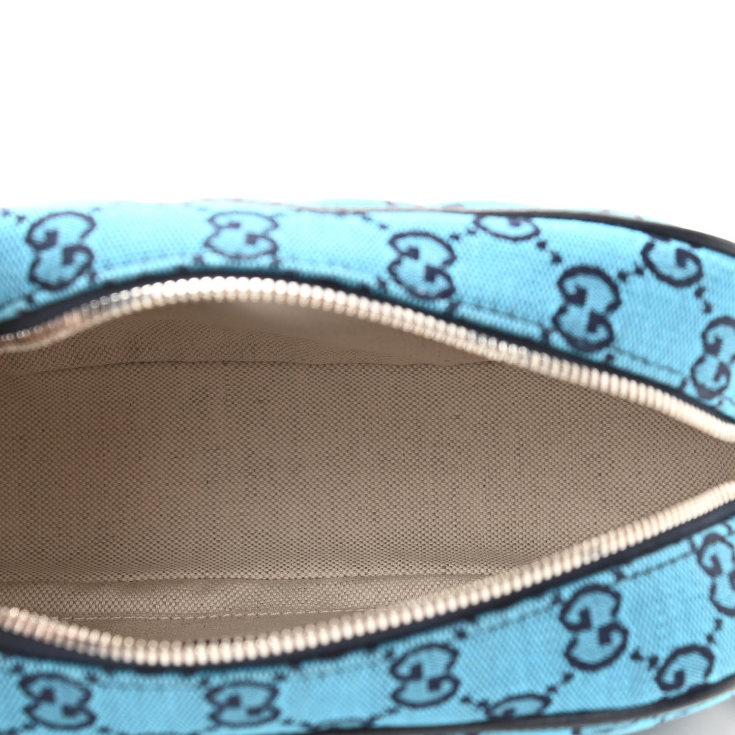 Monogram Multicolor Matelasse Diagonal Small GG Marmont Chain Shoulder Bag Light Blue