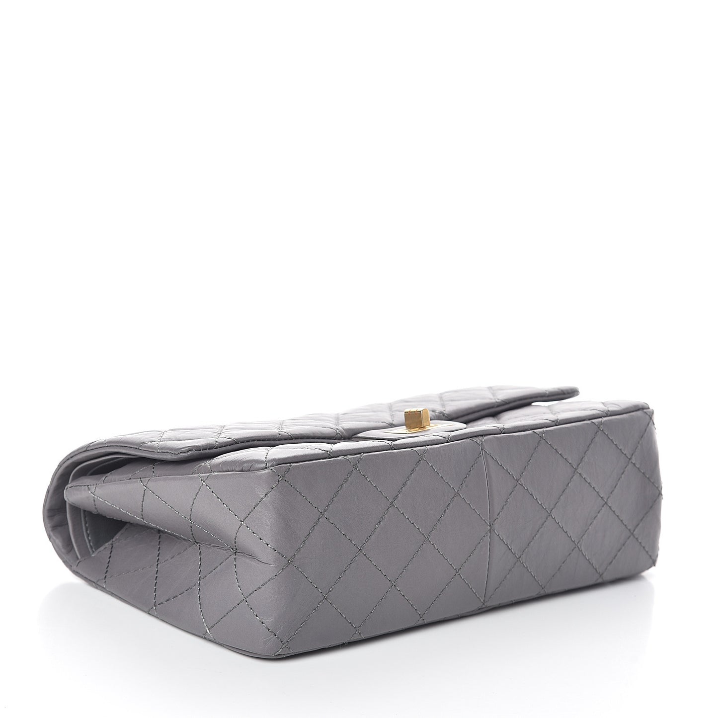 Aged Calfskin Quilted 2.55 Reissue 226 Flap Grey