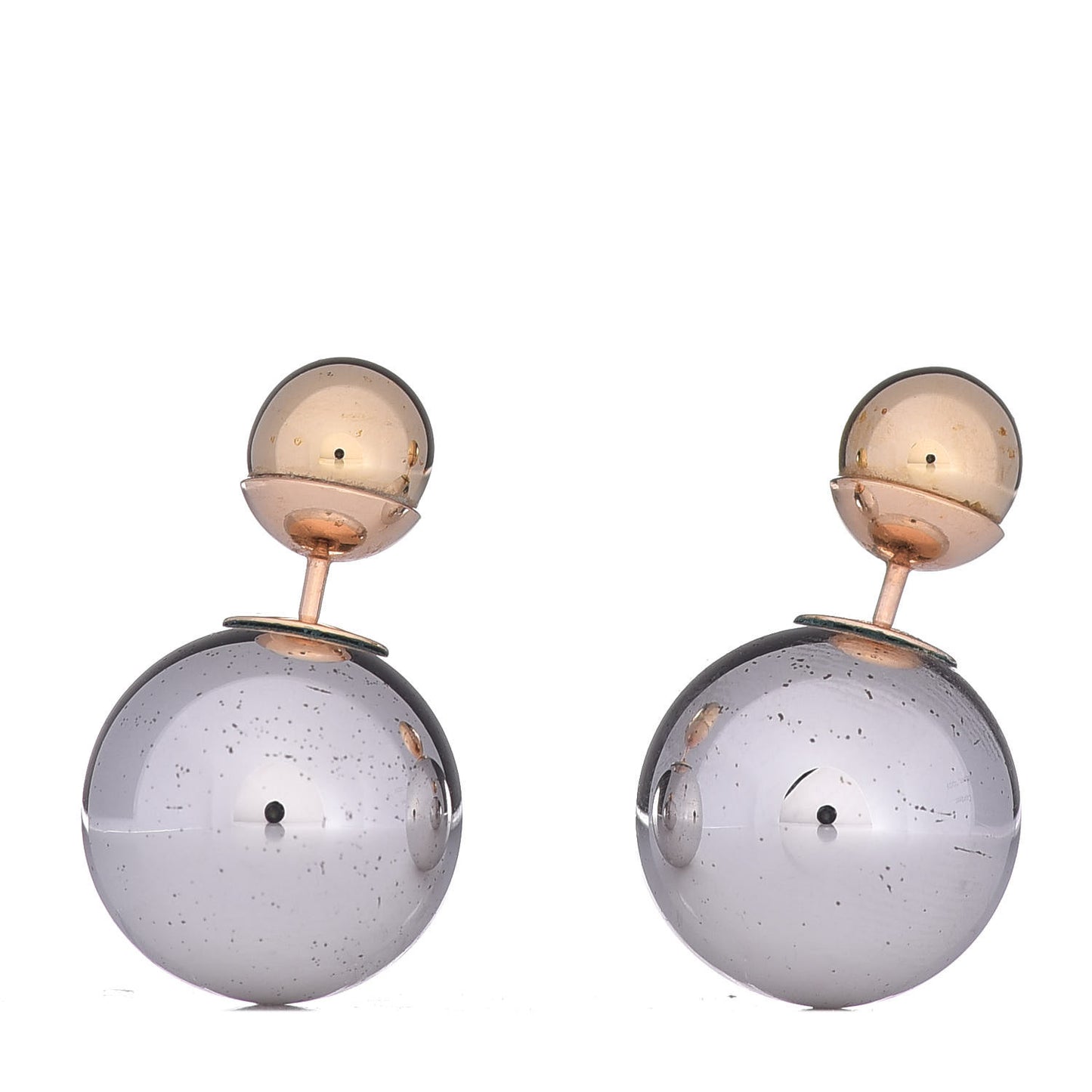 Mise En Dior Tribal Earrings Gold Silver