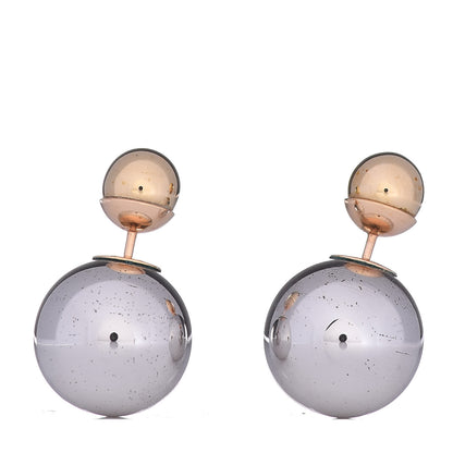 Christian Dior Mise En Dior Tribal Earrings Gold Silver 1 of 3