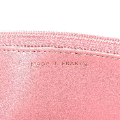 Chanel Iridescent Caviar Quilted Wallet on Chain WOC Rose Pink 6 of 11