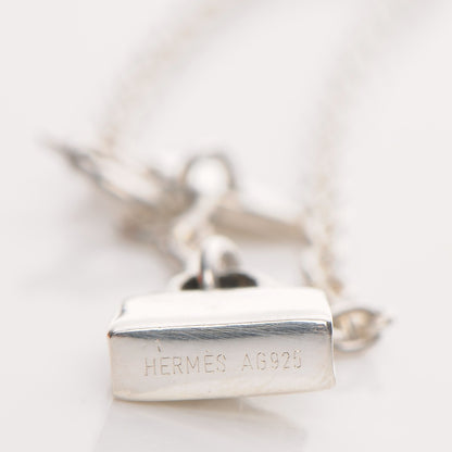 Hermes Sterling Silver Kelly Charm Bracelet 4 of 5