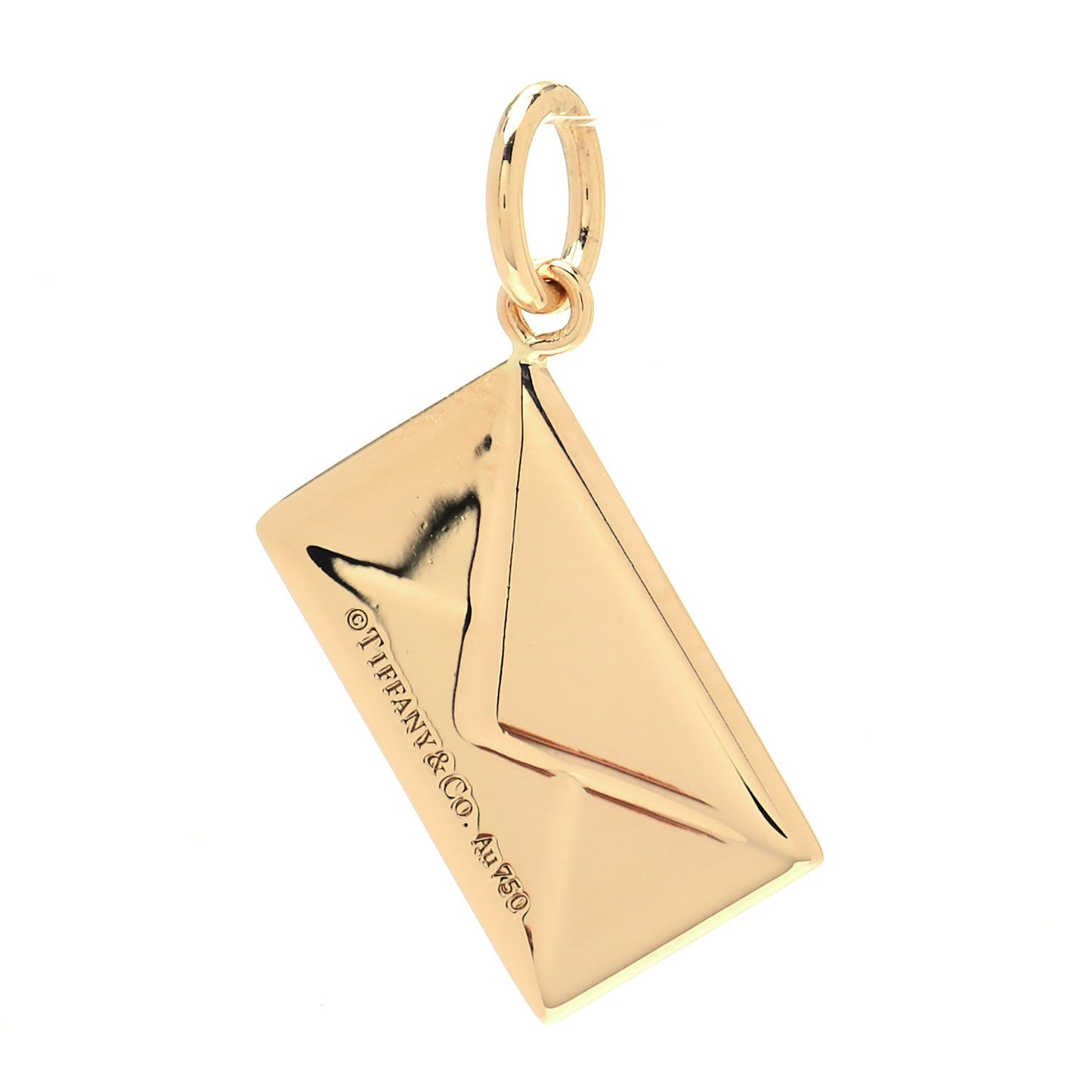 18K Rose Gold Diamond Envelope Charm