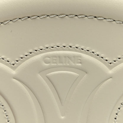 Celine Smooth Calfskin Cuir Small Triomphe Oval Crossbody Purse Trench 7 of 10