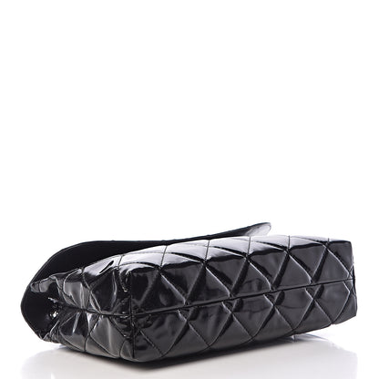 Chanel Vinyl Quilted In the Business Flap Bag Black 4 of 15