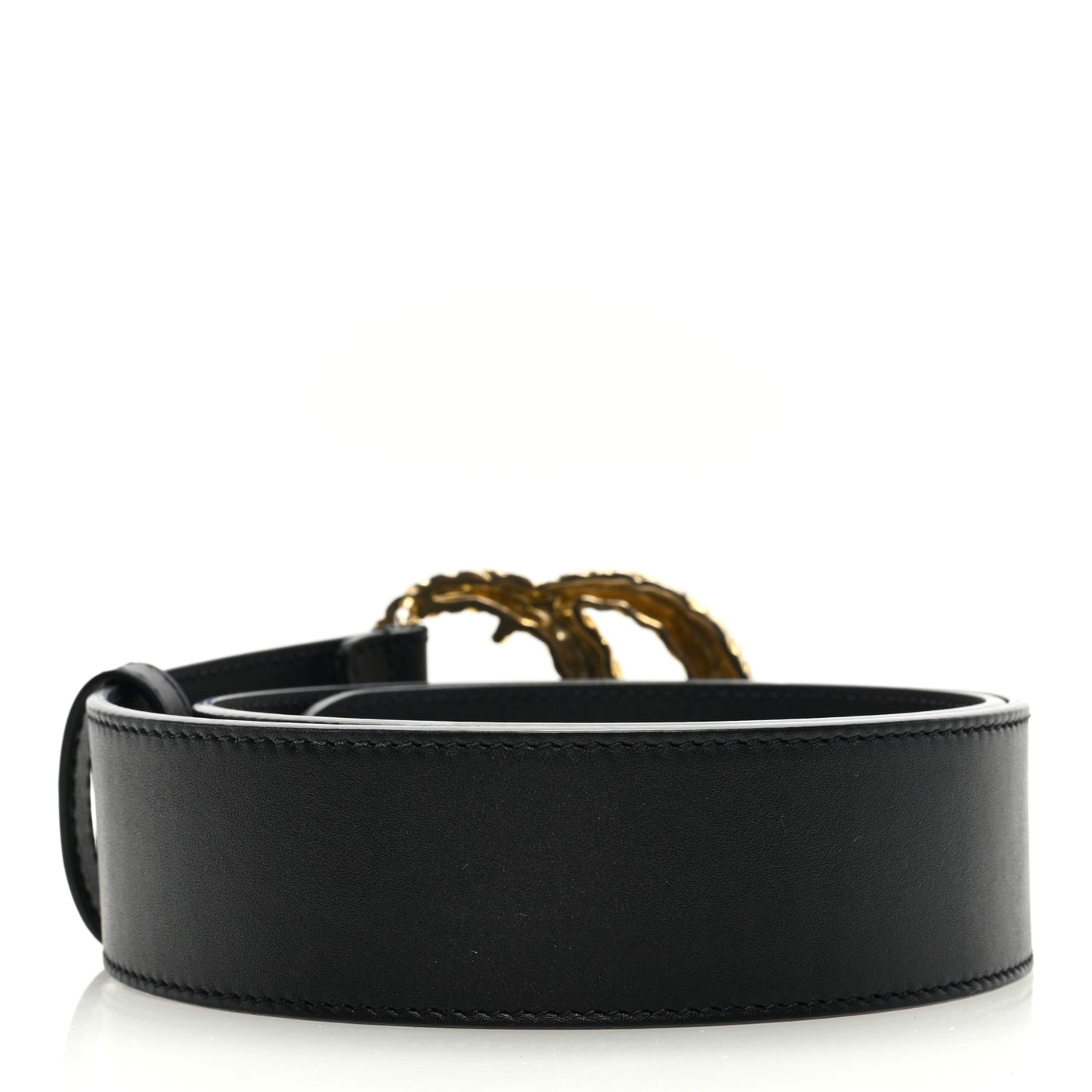 Moon Calfskin Scales Double G 40mm Belt 75 30 Black