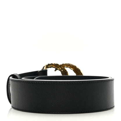 Gucci Moon Calfskin Scales Double G 40mm Belt 75 30 Black 2 of 4