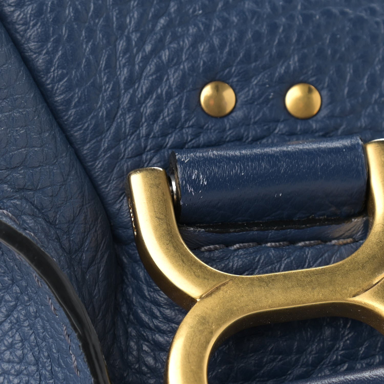 Chloe Calfskin Medium Marcie Satchel Royal Navy 8 of 12