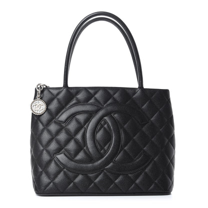Chanel Caviar Quilted Medallion Tote Black 1 of 9