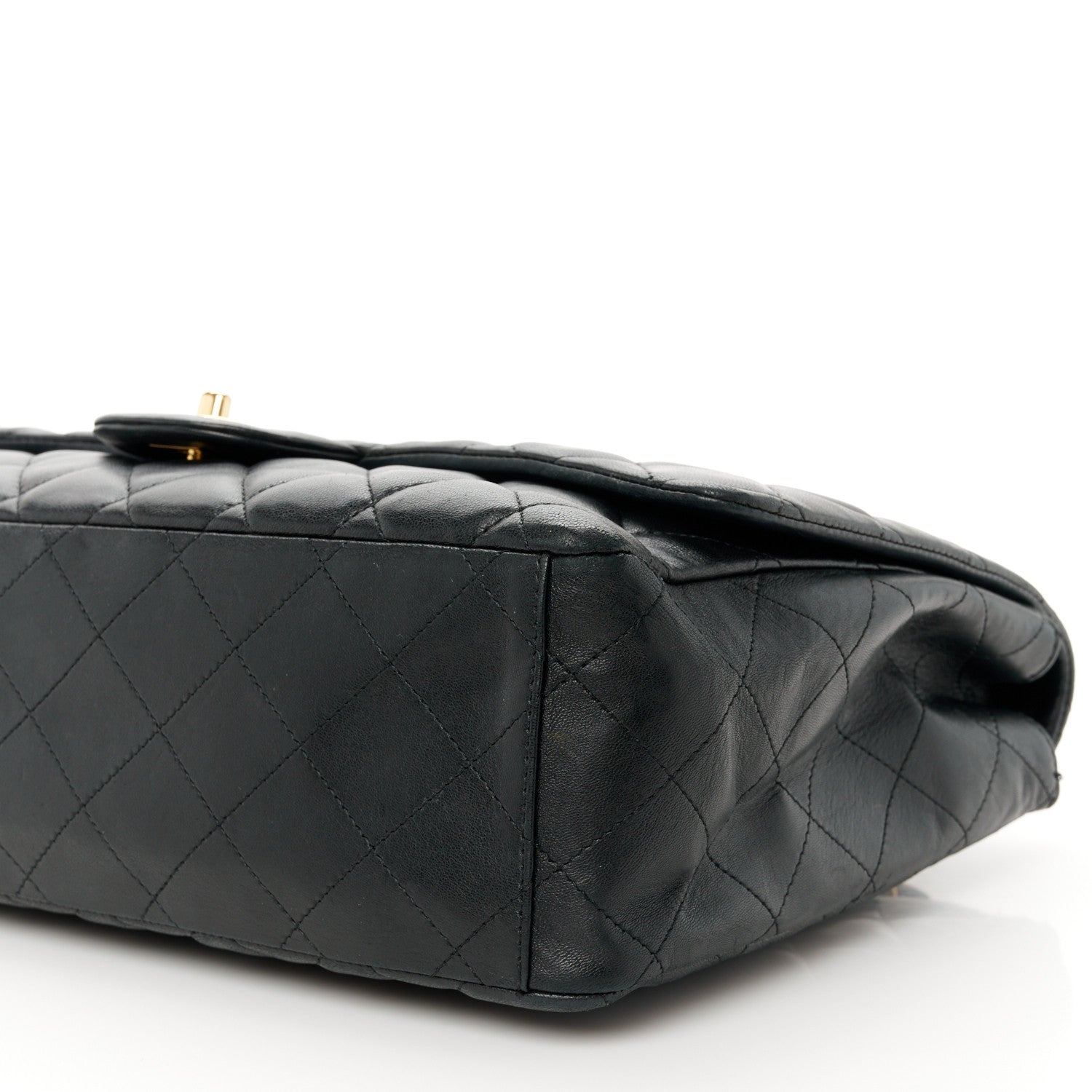 Chanel Lambskin Quilted Maxi Double Flap Black 11 of 11