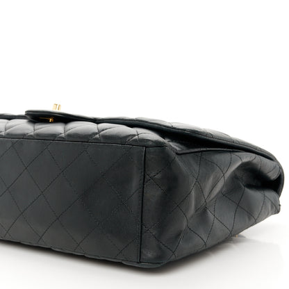 Chanel Lambskin Quilted Maxi Double Flap Black 11 of 11