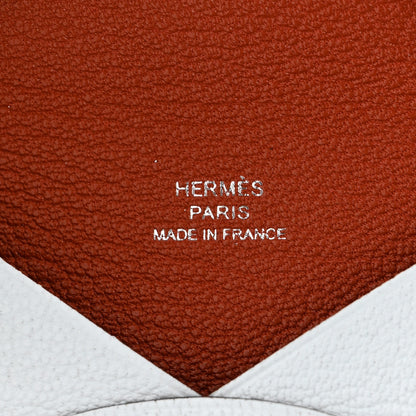 Hermes Chevre Mysore Verso Calvi Card Case Bleu Brume Cuivre 6 of 8