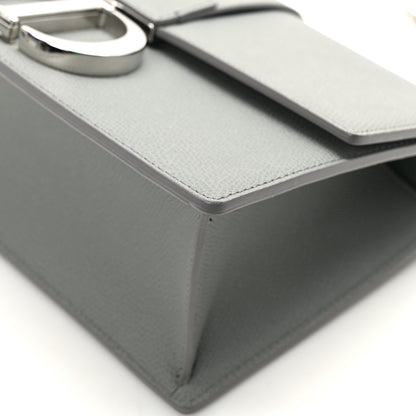 Christian Dior Grained Calfskin 30 Montaigne Chain Flap Bag Grey 11 of 14