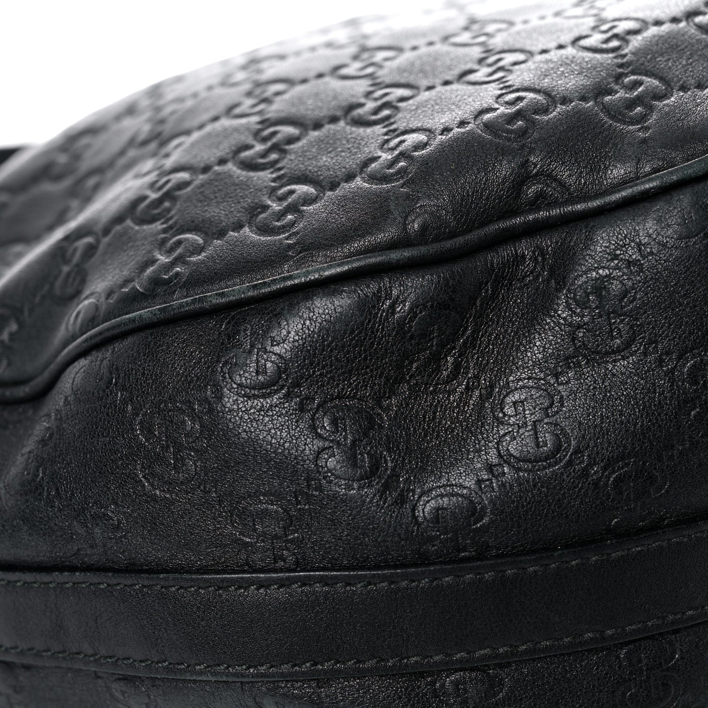 Guccissima Large GG Twins Hobo Black