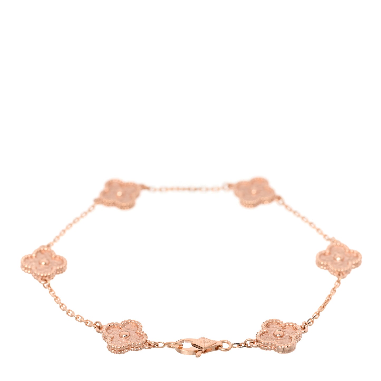 18K Rose Gold 6 Motifs Sweet Alhambra Bracelet