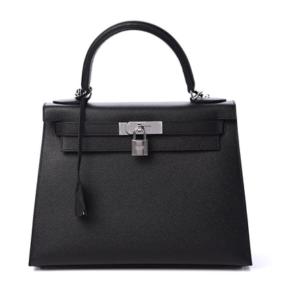 Hermes Epsom Kelly Sellier 28 Black 1 of 10