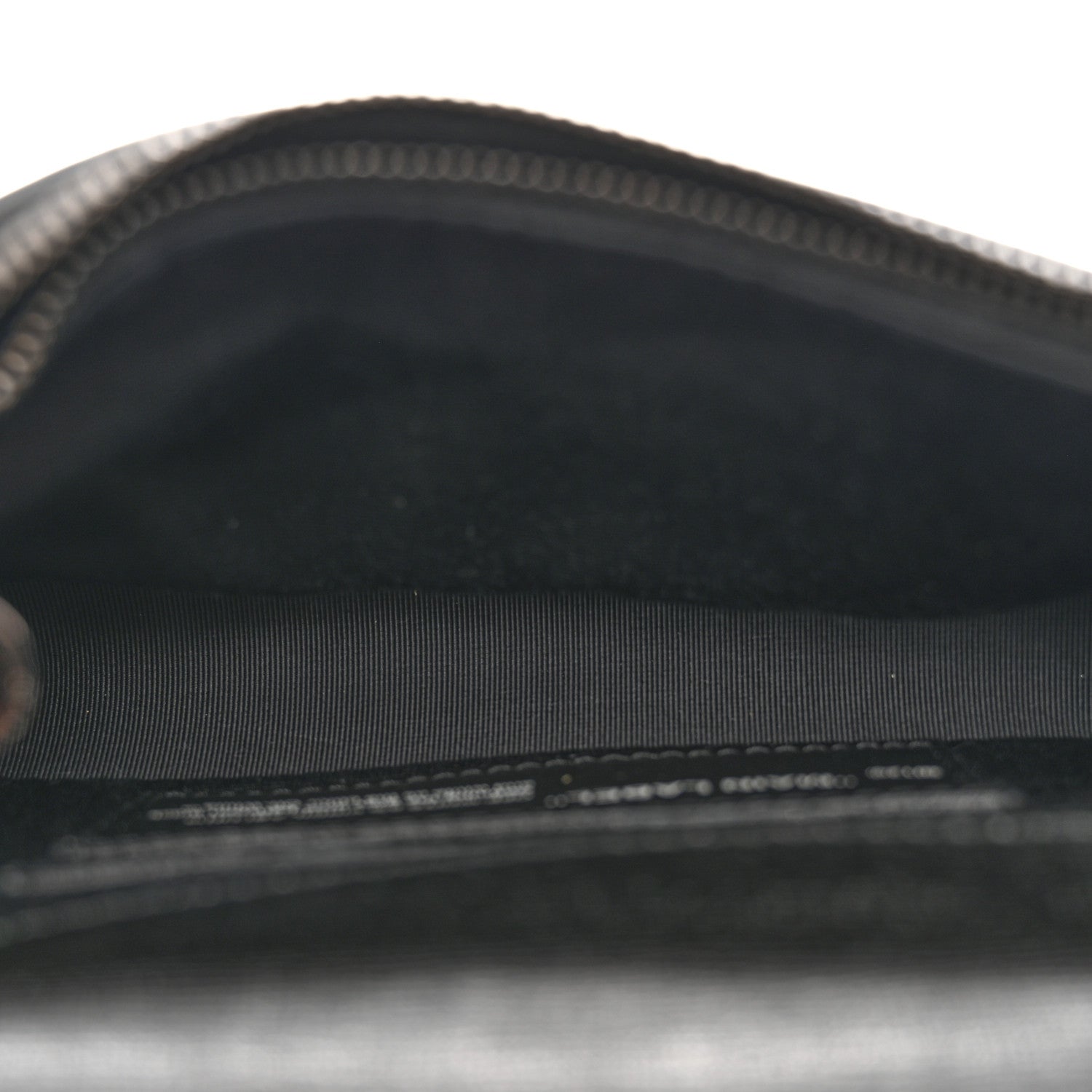 Off-White Saffiano Mini Binder Clip Bag Black White 5 of 13
