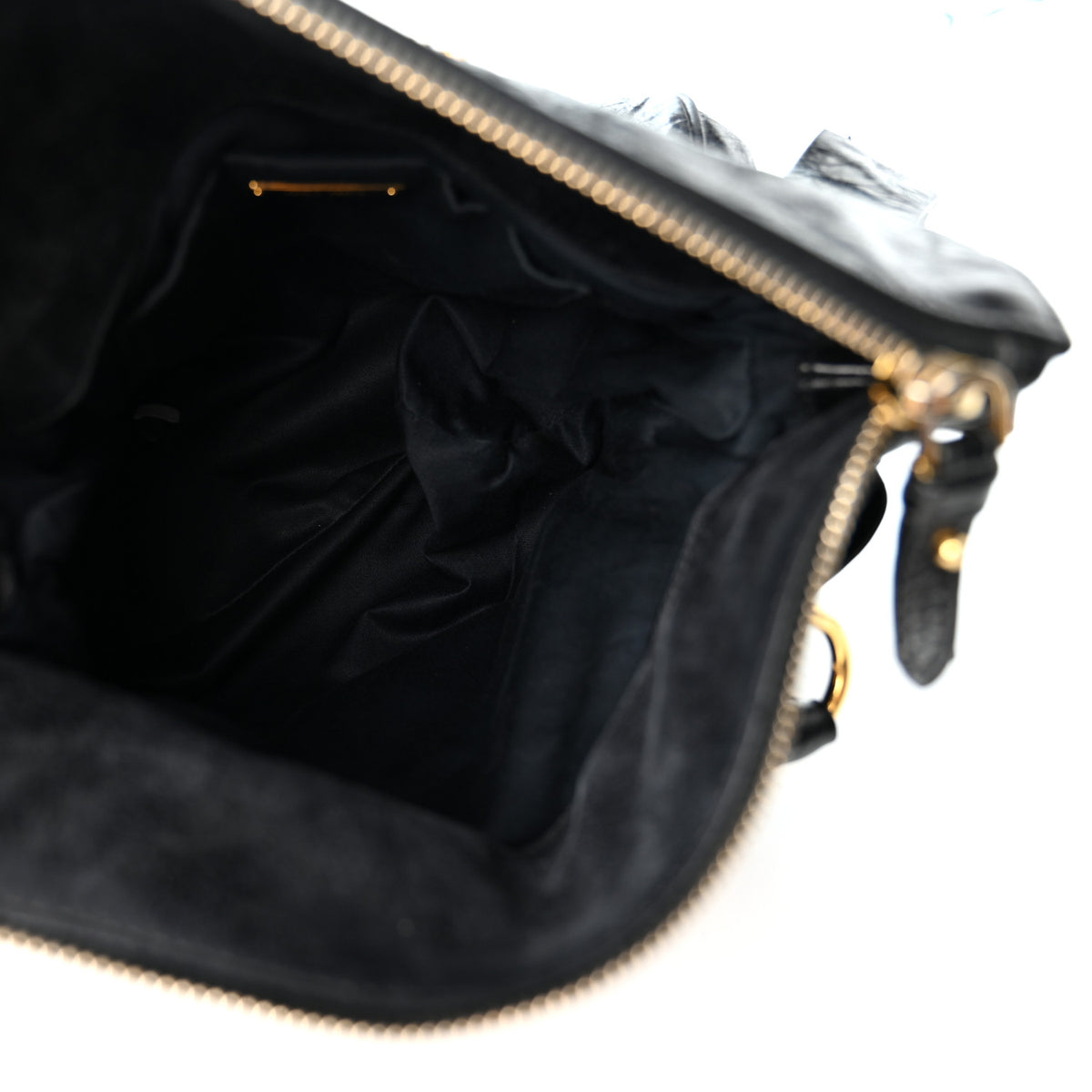 Miu Miu Vitello Lux Mini Bow Bag Black 5 of 10