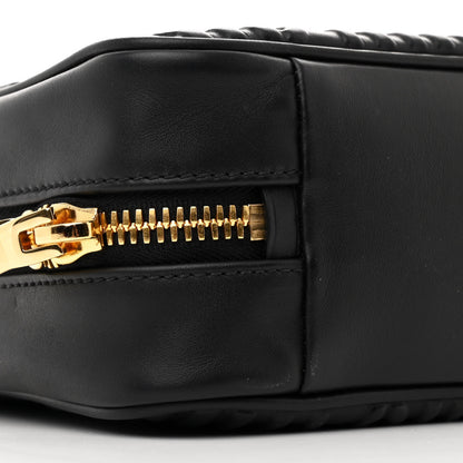 Miu Miu Softy Logo Embossed Small Chain Shoulder Bag Black 9 of 11