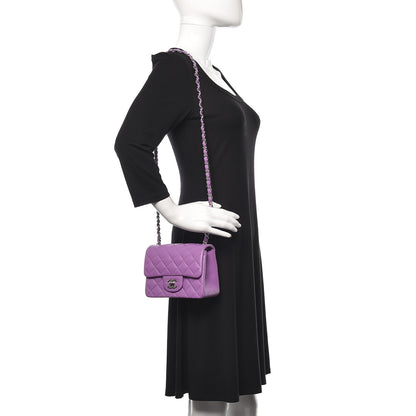Chanel Lambskin Quilted Mini Square Flap Purple 2 of 11