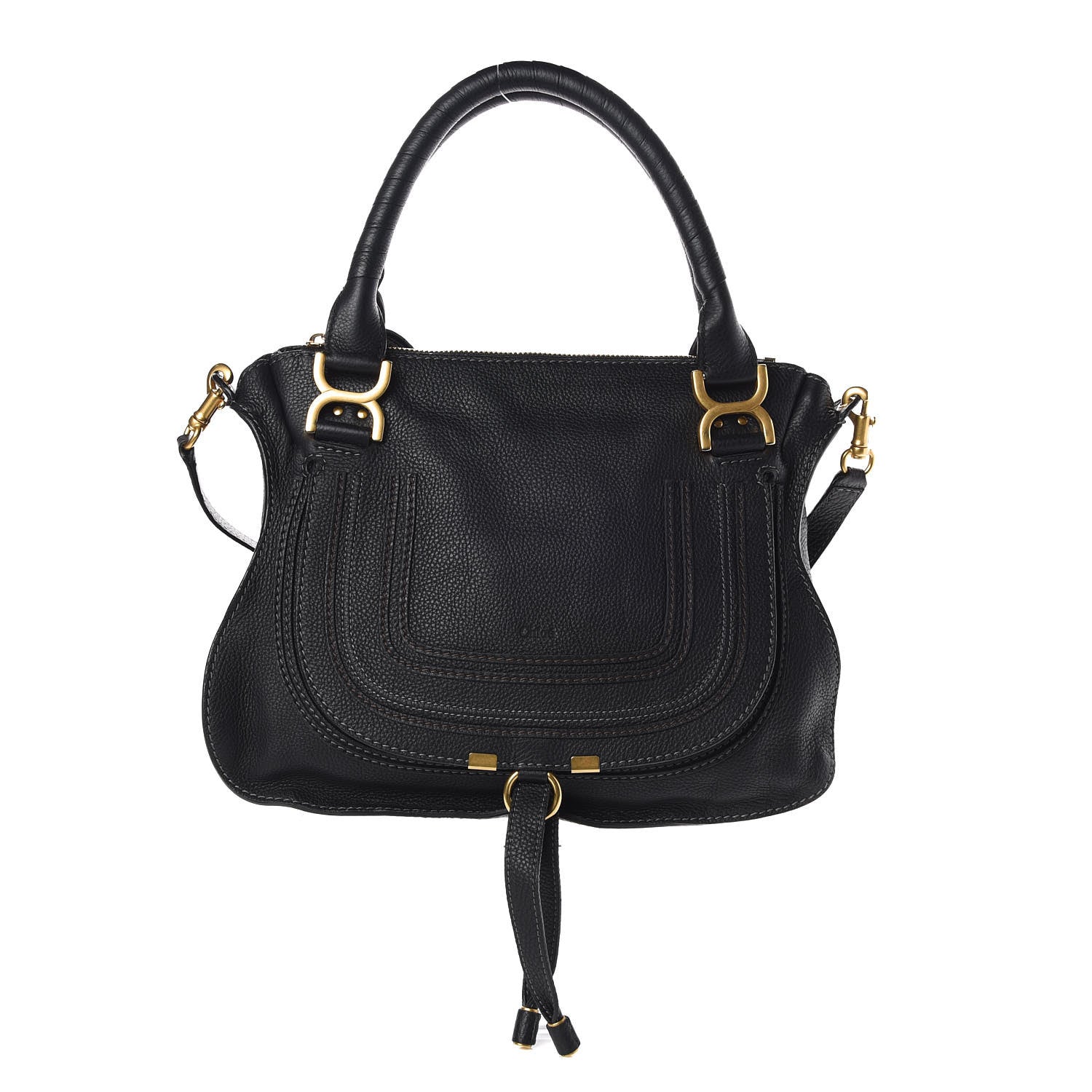 Chloe Calfskin Medium Marcie Satchel Black 1 of 9