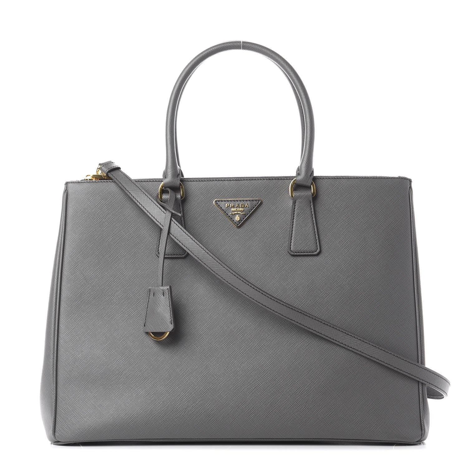 Prada Saffiano Large Galleria Double Zip Tote Marmo 1 of 10