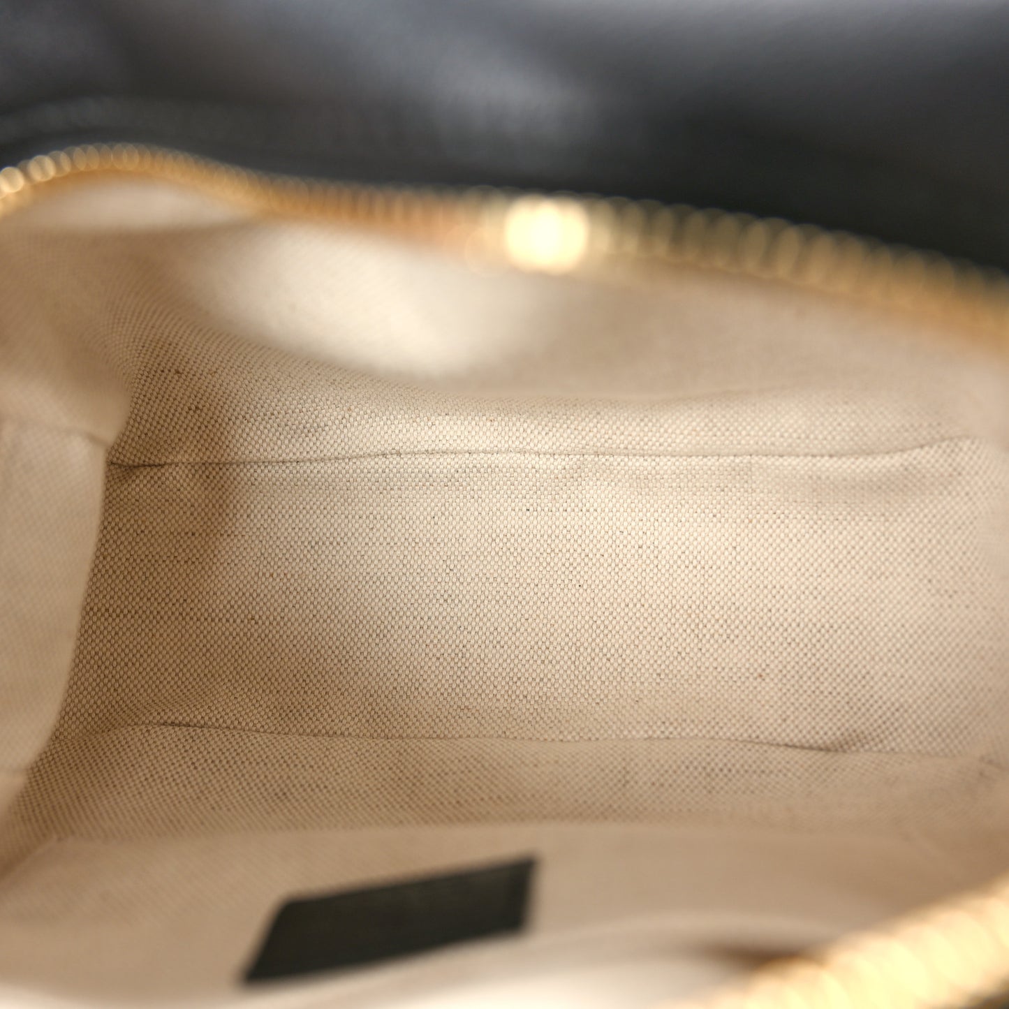 Sakai Be Green Calfskin Diagonal Stitched Small Blondie Shoulder Bag Black