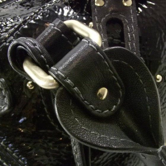 Patent Leather Paddington Tote Noir