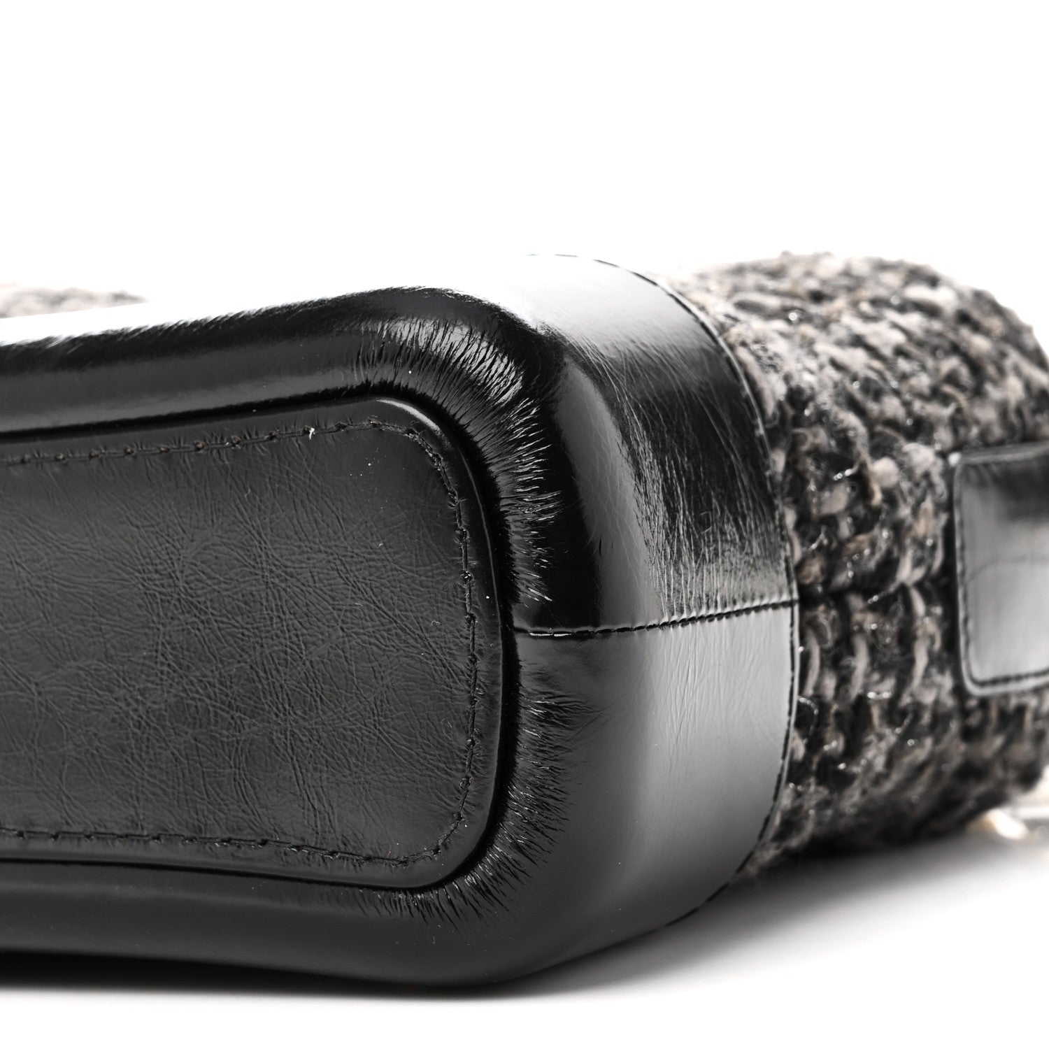 Chanel Tweed Calfskin Small Gabrielle Hobo Black 10 of 10