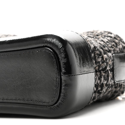 Chanel Tweed Calfskin Small Gabrielle Hobo Black 10 of 10