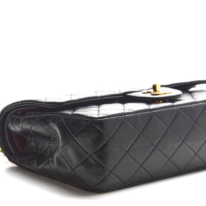 Chanel Lambskin Quilted Medium Double Flap Black 8 of 9