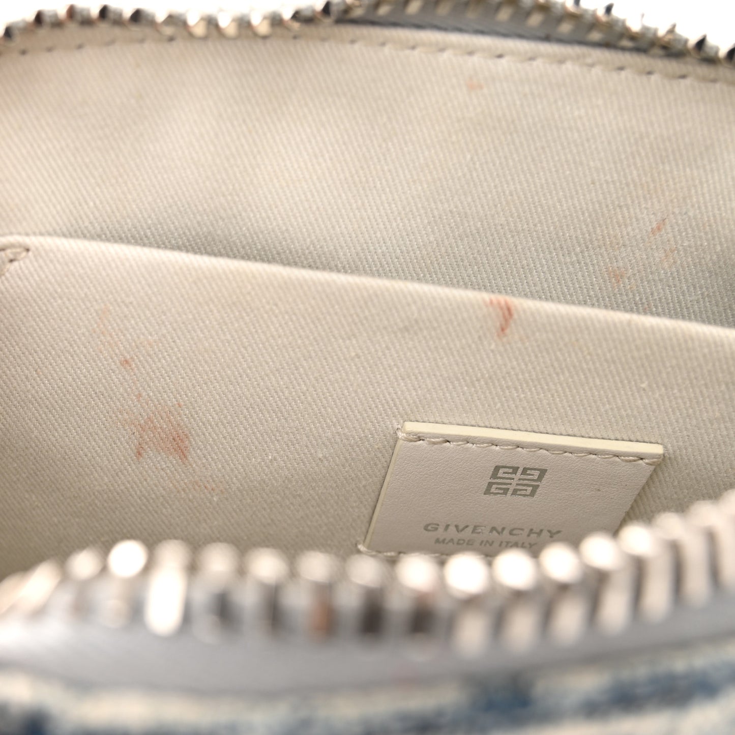 Denim Logo 4G Print Antigona Crossbody Bag Light Blue