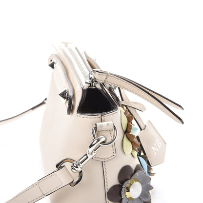Fendi Vitello Dolce Flowerland Studded Mini By The Way Boston Bag Camelia Multicolor 9 of 11