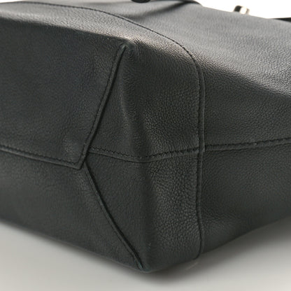 Louis Vuitton Calfskin Mechanical Flowers Lockme Backpack Black White 10 of 10