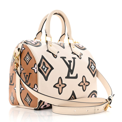Louis Vuitton Monogram Giant Wild At Heart Speedy Bandouliere 25 Creme 2 of 10