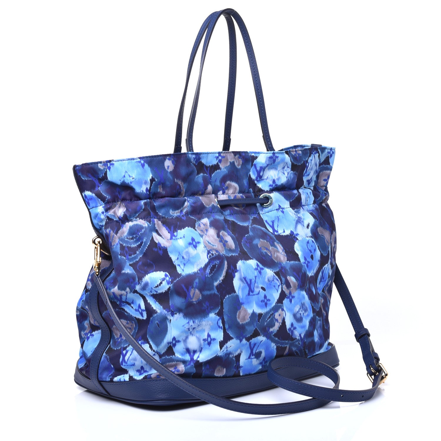 Louis Vuitton Nylon Monogram Ikat Noefull MM Grand Blue 3 of 9
