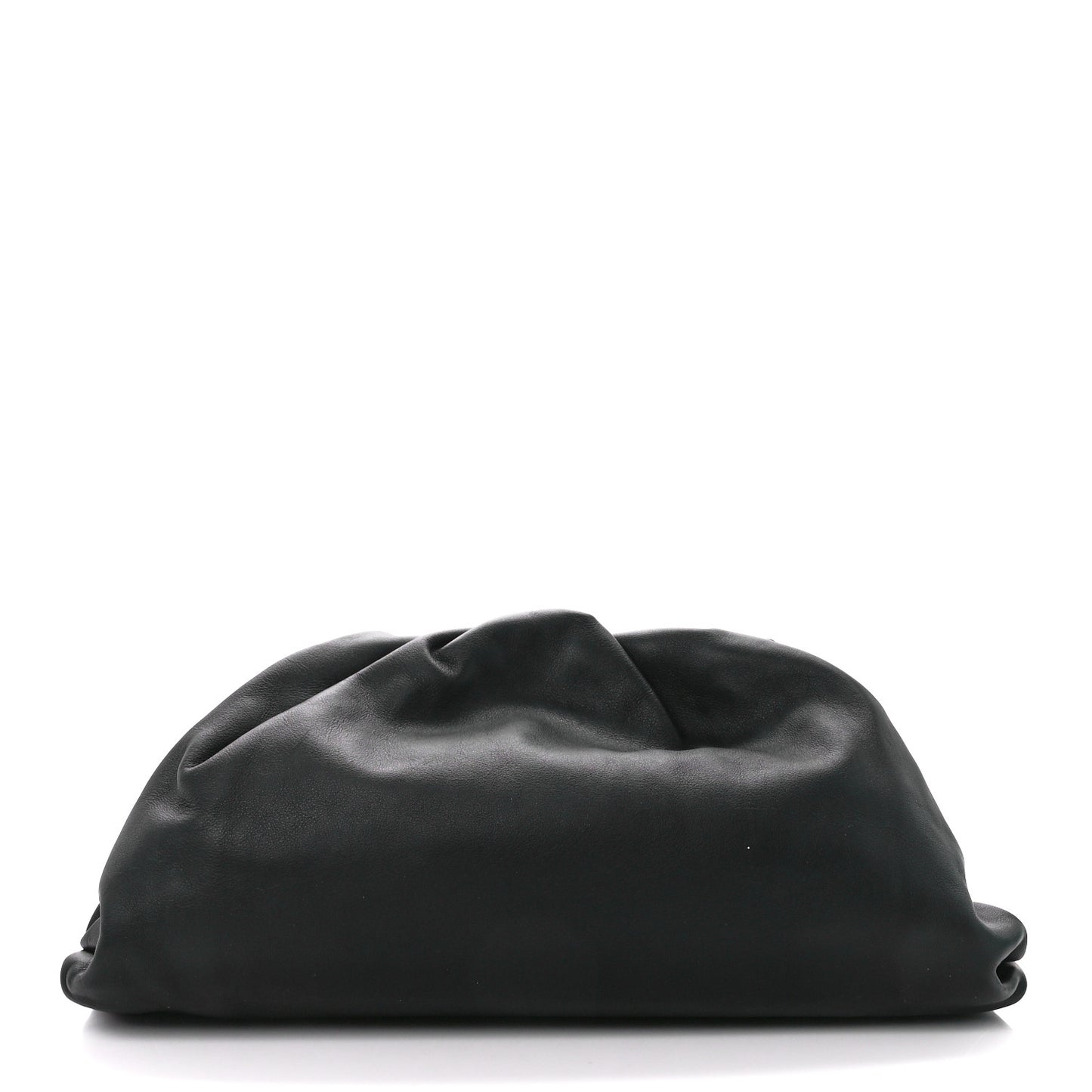 Smooth Butter Calf The Pouch Oversized Clutch Black
