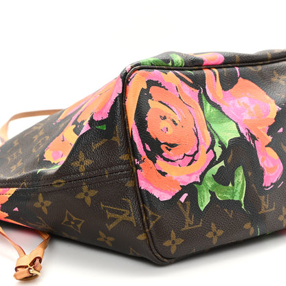 Louis Vuitton Monogram Roses Neverfull MM 9 of 11