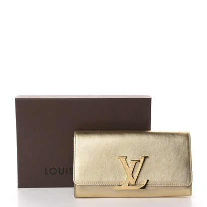 Louis Vuitton Calfskin Neo Sobe Louise EW Clutch Gold 11 of 11