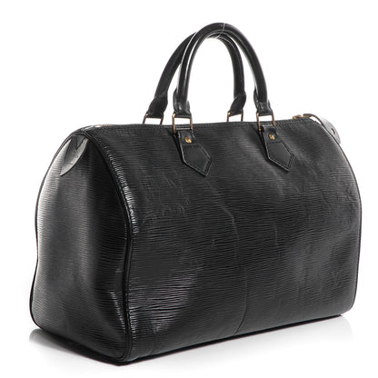 Louis Vuitton Epi Speedy 30 Black 3 of 7
