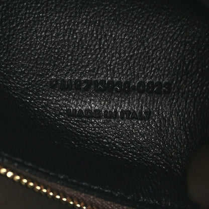 Saint Laurent Suede Shearling Small Le 5 A 7 Soft Hobo  Dark Sigaro Natural Beige 7 of 10