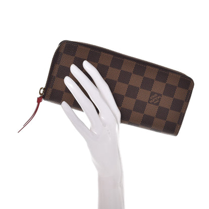 Louis Vuitton Damier Ebene Clemence Wallet Cherry 2 of 7