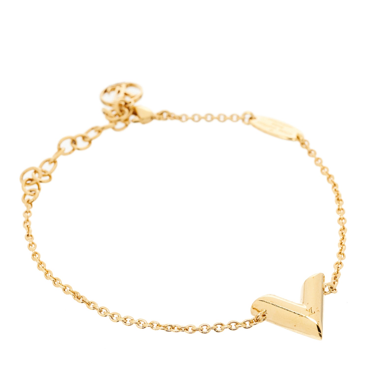Louis Vuitton Essential V Bracelet Gold 1 of 3