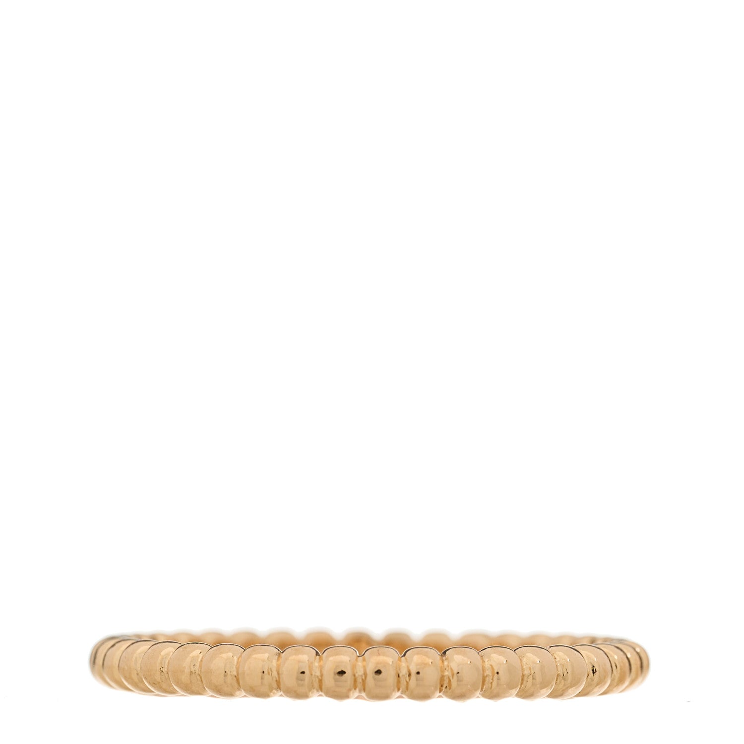 Van Cleef & Arpels 18K Rose Gold Small Perlee Ring 59 8.75 3 of 4