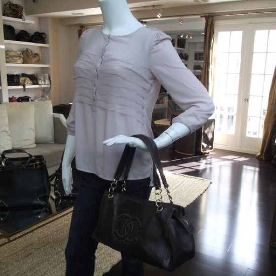 Calfskin Large Satchel Brown