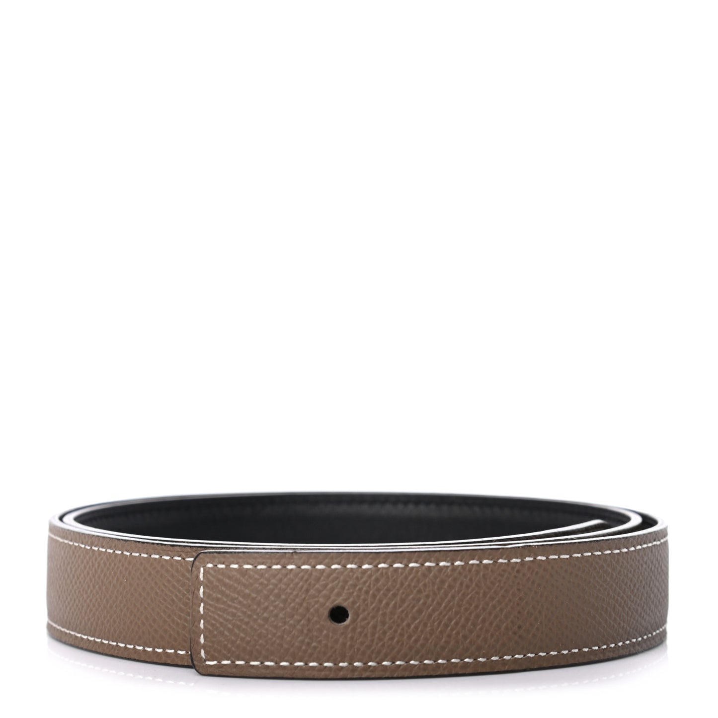 Swift Epsom 24mm Belt Strap 80 Black Etoupe