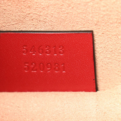 Gucci GG Supreme Monogram Blooms Mini Chain Shoulder Bag Beige Blue Navy Hibiscus Red 7 of 10